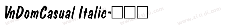 VnDomCasual Italic字体转换